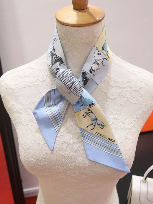 Hermes silk ribbon 6X86cm E0509128